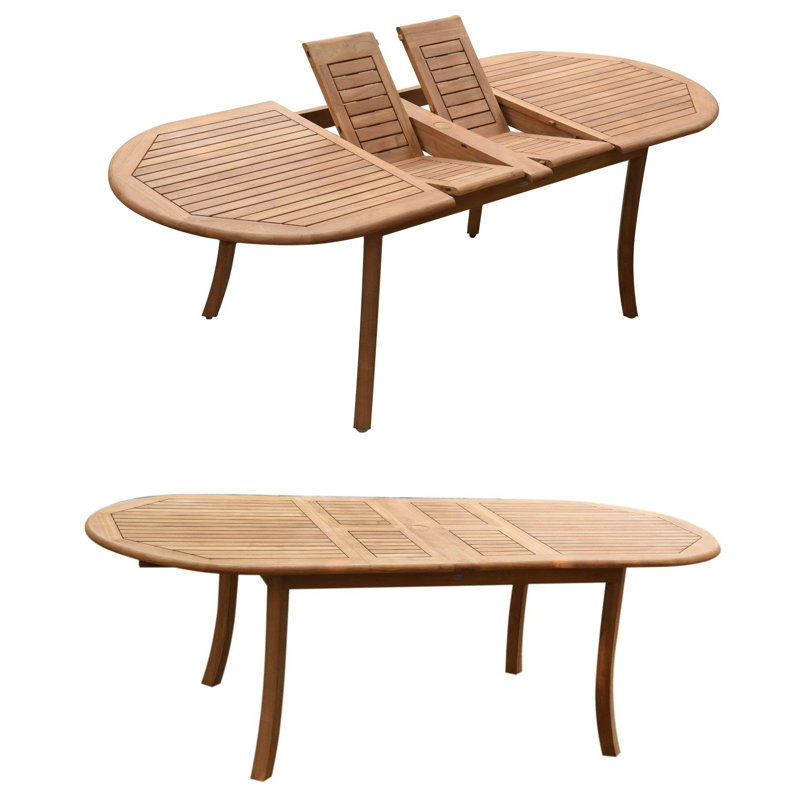 Kalmanovitz Outdoor Oval Teak Dining Table