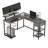 Ivanno L-Shaped Metal Base Computer Desk-919215991