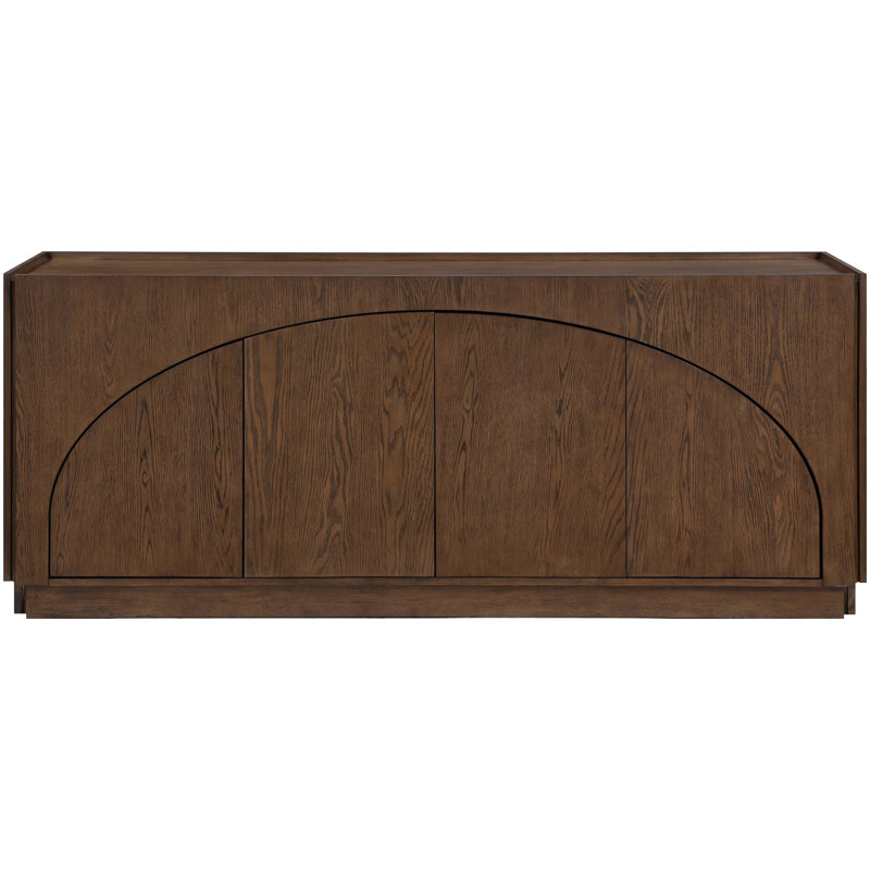 Buffet / placage en chêne massif Everson, Brun