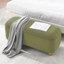 Banc de rangement avec repose-pieds Flannelette