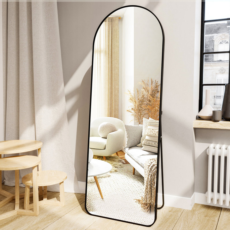 Miroir pleine grandeur Angelus, Noir, 64 po x 22 po