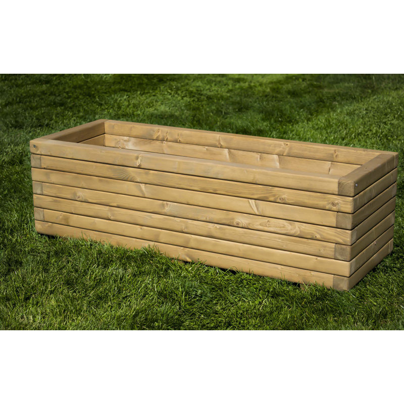 Buckman Handmade Wood Planter Box, 35cm H x 40cm W x 110cm D