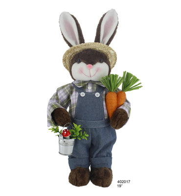 19" Farmer Dark Brown Bunny 898DB54449004D67ABA90A61AD46B9B4