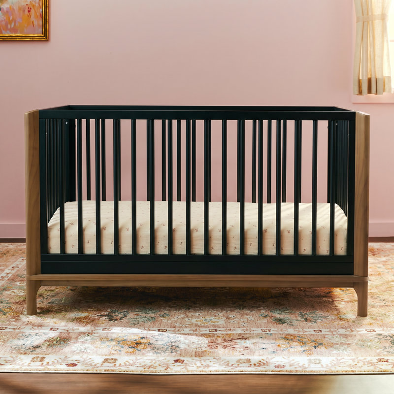 Lit de bébé convertible 4-en-1 Little Seeds Laurel Island, Noir
