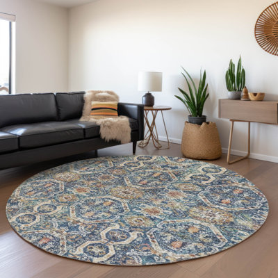 Tapis intérieur / extérieur bleu Knotra 
