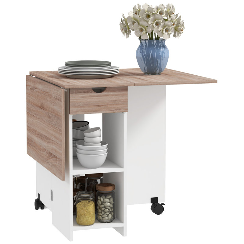 Arnesia Dining Table, Oak/White