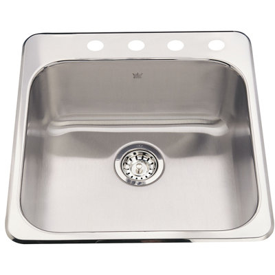 20.5'' L Single Bowl Stainless Steel Kitchen Sink