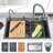 Gun Grey Digital Display Stainless Steel Single Bowl Drop In Kitchen Sink