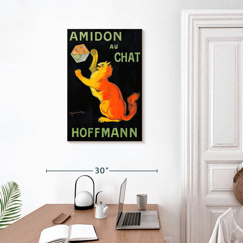 Brampt Amidon Au Chat, H 30 po x l 20 po