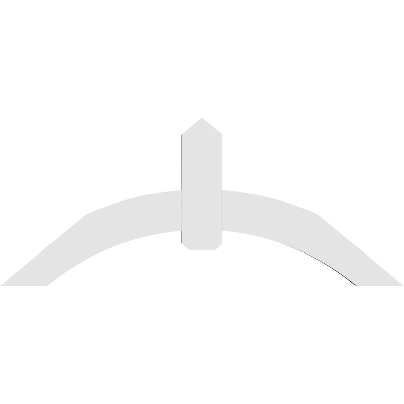 Support pour pignon en PVC Archdale, H 25 po x l 60 po (pas: 10/12), P 2 po x F 6 po
