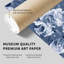 «Floral Blue Flower Elegance», reproduction d'art moderne sans cadre-996242904