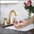 Widespread Bathroom Sink Faucets Two Handle 3 Hole Vanity Bath Faucet  With Drain Assembly (Brushed Golden)-119318258
