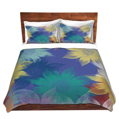 Polyester Floral Duvet Cover