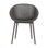 Ensemble de 2 chaises longues modernes - Plastique PP intérieur / extérieur toutes saisons, léger pour patio, plage, salon, chaise