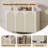 47.24" Cream Solid + Manufactured Wood Shoe Storage