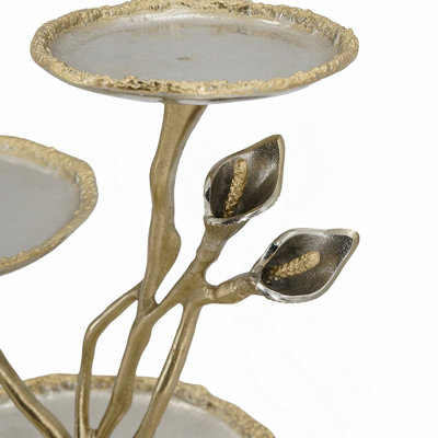 14x11x14" 3-Tier Calla Lily Decorative Tray Stand