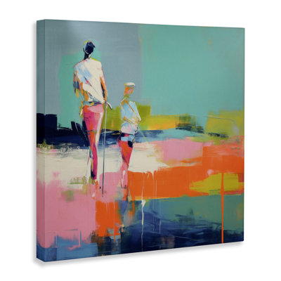 «People Golfing Abstraction» par Irena Orlov