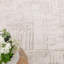 Sugna Geometric Criss Cross Beige Area Rug-1946999122