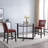 LUMERA Collection Modern Black Faux Leather Bar Stool – High Back, Cushioned Seat, Durable Wood Frame, Counter & Bar Height Seating for Kitchen, Island, Home Bar, Pub-885431916-885431917