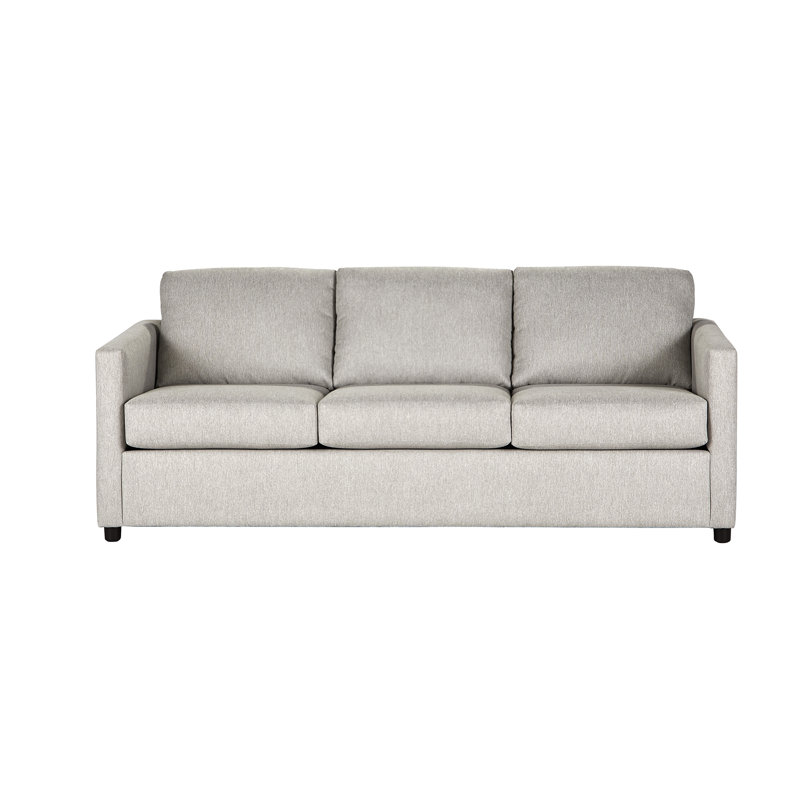 Canapé de 81 po avec accoudoirs rembourrés sur rails (sans TP) - Coquille classique, Coquille classique