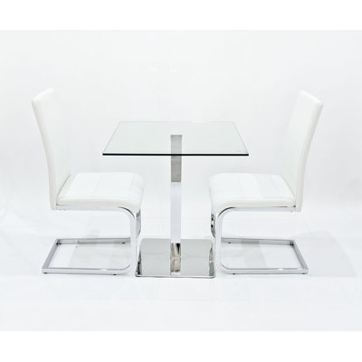 Derose 2 -Person Glass Dining Set