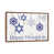 Toile avec cadre en bois brun classique