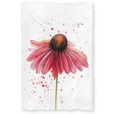 Pink Daisy Duvet Cover - Floral Botanical Home Decor