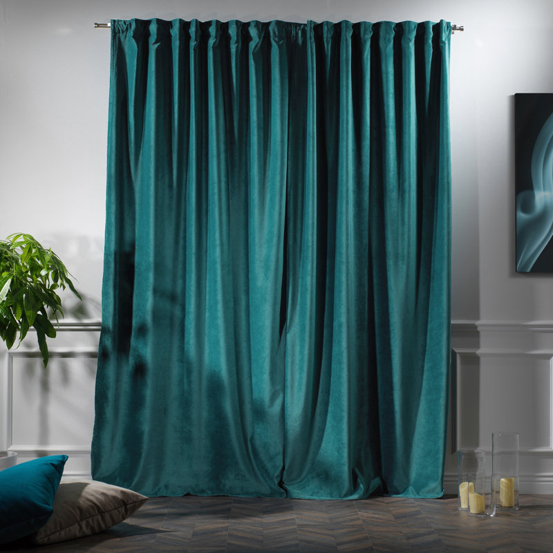 Decorative Double Panel in Matt, Extra Wide X Extra Long, L 52 po x L 95 po, 34 - vert minuit