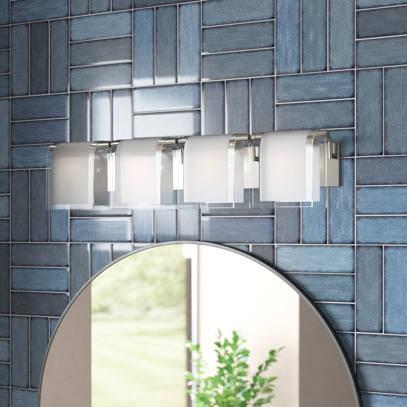 Guimond 4 - Light Dimmable Vanity Light, Brushed Nickel