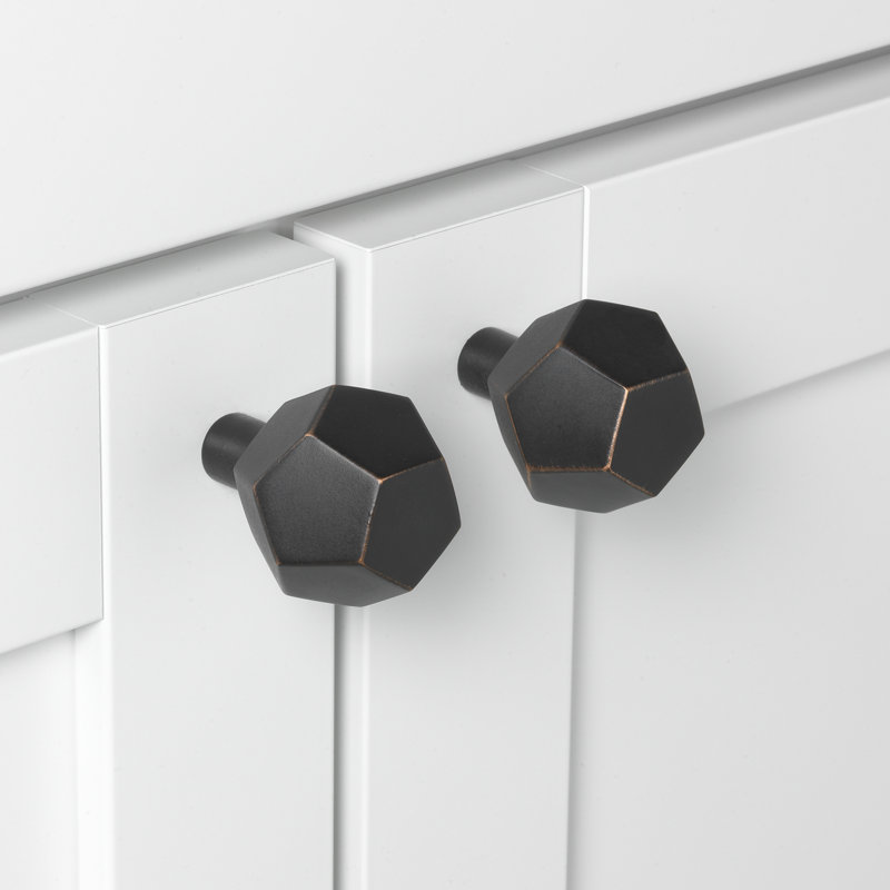 Geometric Knob, Oil Rubbed Bronze
