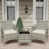 Beige Cushion/Gray Frame