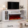 70" TV Stand for TVs up to 80" with Fireplace Included