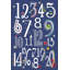 «123 Nautical Navy», reproduction sur toile tendue-18667347