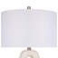 Lampe de table en céramique Serenity Loop - blanc texturé - ensemble de 2