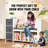 Kids Reading Nook Bench 6-Cubby Storage Bookshelf with Seat Cushion White