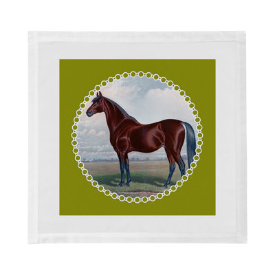 English Thoroughbred Cotton Sateen Dinner Napkins