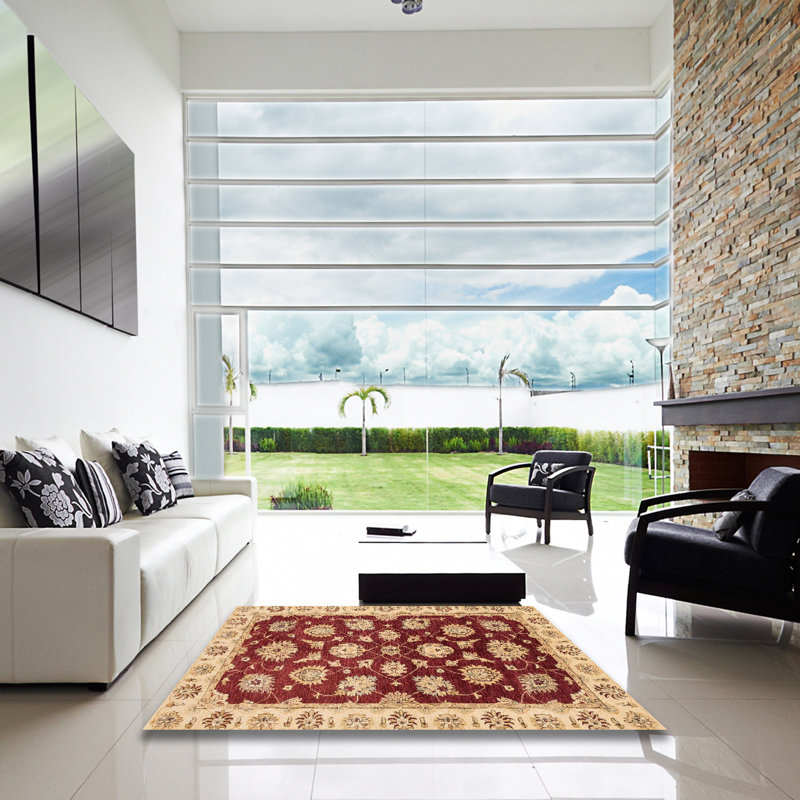 Tapis multicolore à motif abstrait Adalisse, Carré 7 pi
