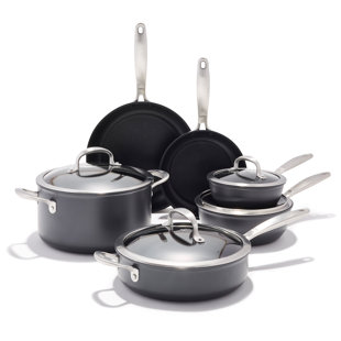 OXO Good Grips Pro Non-Stick Cookware Pots And Pans Set, 10-Piece