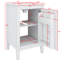 Meuble-lavabo de 20 pouces avec armoire de rangement double couche-115697381
