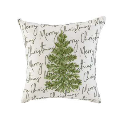 Cotton Holiday Pillow