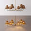 Lustre à DEL en métal de style bougie Pauline Coastal Contemporary à bras articulé réglables-380576665-380576663