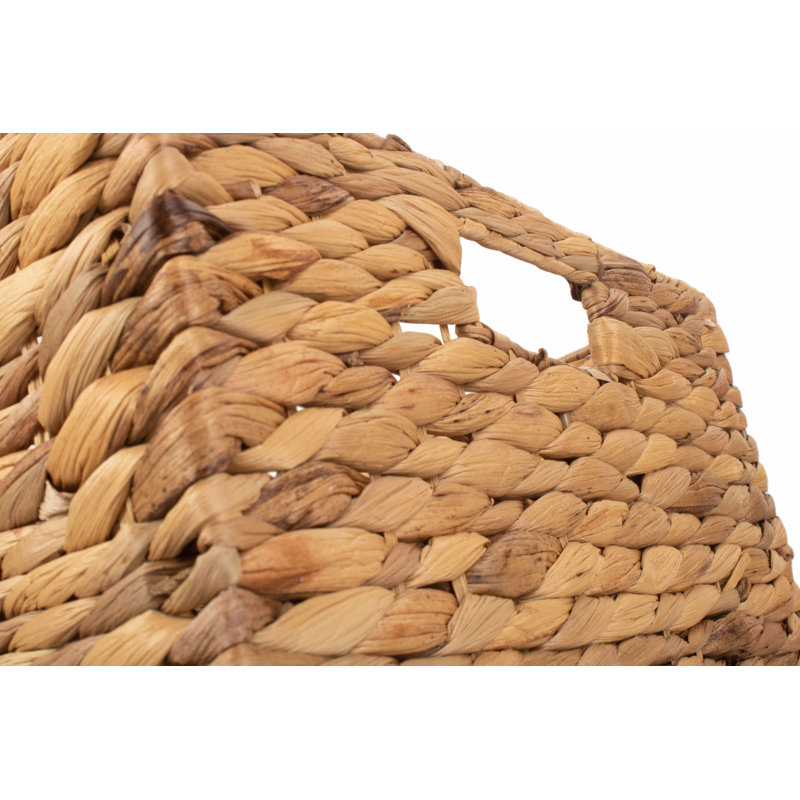 Selby Wicker Water Hyacinth Storage Basket, 29cm H x 35cm W x 35cm D
