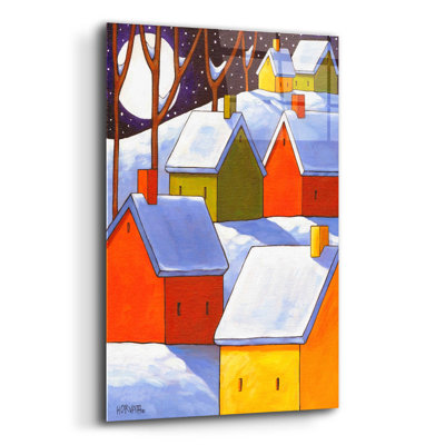 «Jamaiyah Hillside Winter Night» par Cathy Horvath-Buchanan - reproduction non encadrée