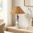 Naveen 16" Sculpted Marble Table Lamp