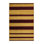 Machine Washable Horizontal Stripes Brown Area Rug