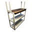 Étagère de cuisine 39,37 po avec rangement, barre de café, 5 niveaux avec support à micro-ondes-264245119-264245116