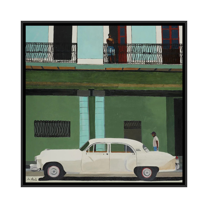 «White Havana, Cuba», reproduction d'art sur toile encadrée, Noir, H 18 po x l 18 po