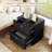 Minimalist Textured Rounded Corner 2-drawer Nightstand-288559466