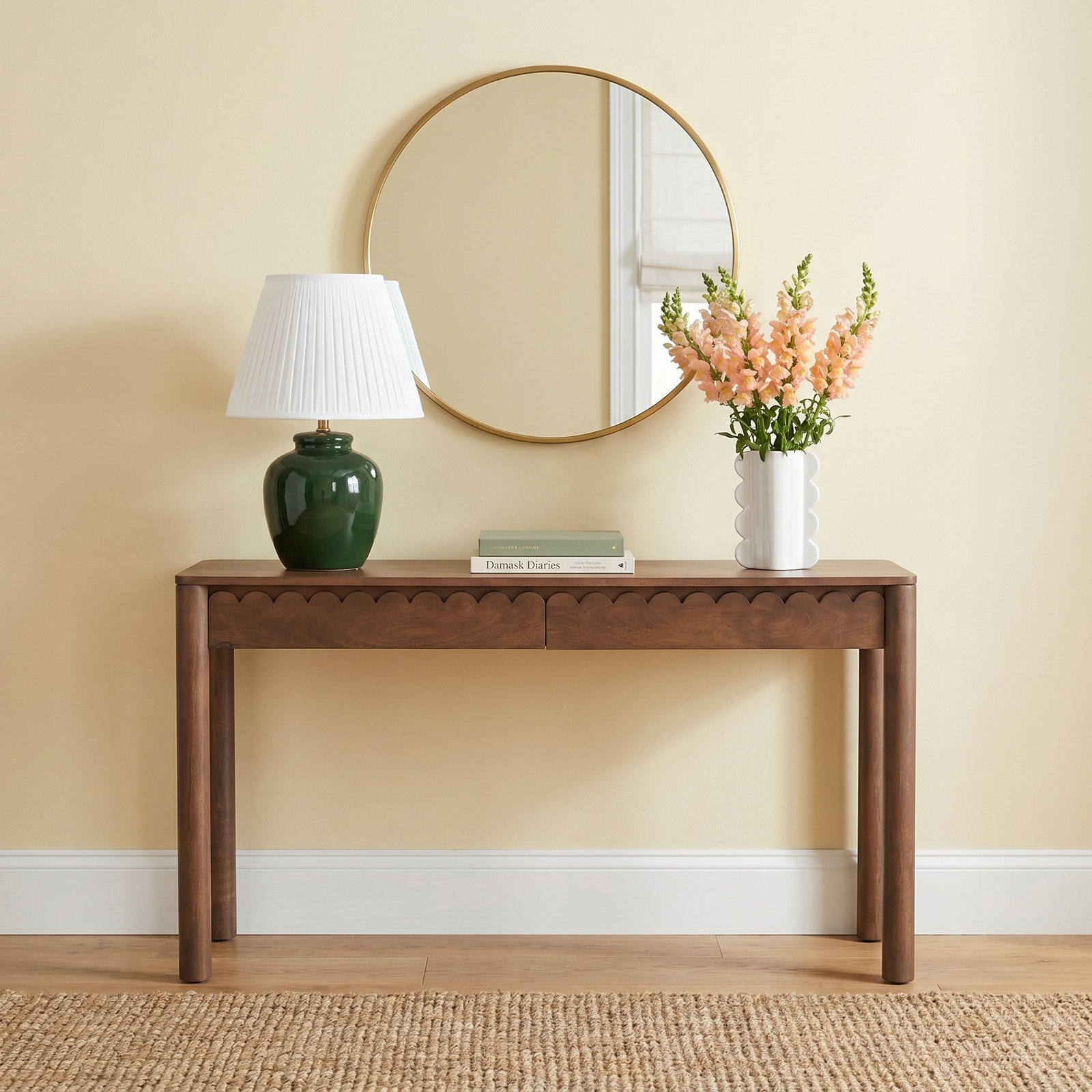 Lola 58'' Solid Wood Console Table