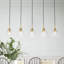 Luminaire suspendu pour cuisine 5 lumières